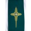 Štola jáhenská zelená s křížem a konturou