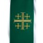 Štola jáhenská zelená s Jeruzalémským křížem